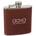 6 Oz. Leather Flask